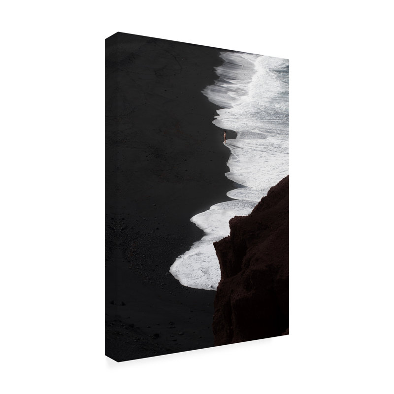 Cesare Sent  The Beach Canvas Art, 12" H x 19" W