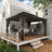 Outdoor Gazebo, Heavy Duty Steel Frame Gazebowith 2-tier Metal Roof, Suitable for Patios, Lawn and Backyard-112874465-113449723