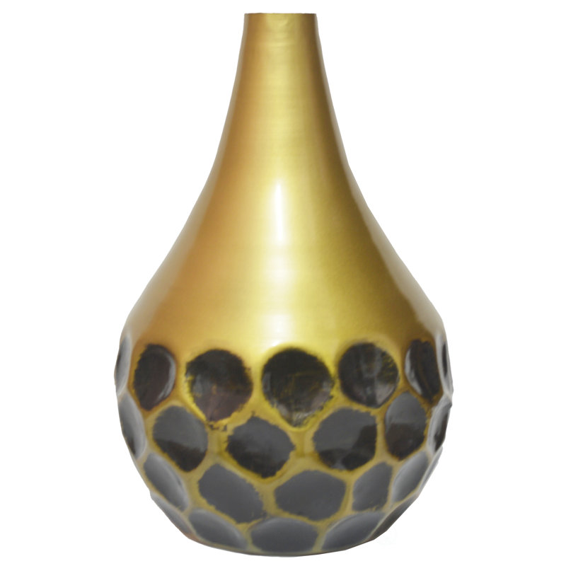 Vase de plancher en métal 9 po