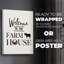 Welcome to the Farmhouse - Impression sur toile seulement - NON-CADRE-1166662453