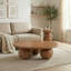 Solid Wood Three Leg Coffee Table-1335306076