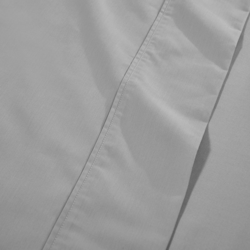 Ensemble de draps en mélange de coton à densité de tissage 1000 fils Superior, Gris clair