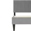 Élégante tête de lit pour lit simple, lin gris, réglable 3 po, 12 supports, sans sommier pour une décoration de chambre à coucher moderne, avec style et couleur-551435342