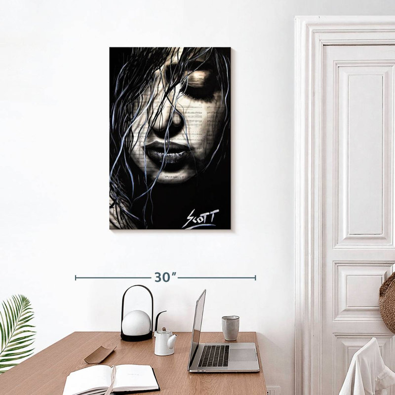 Leisha The Dark, 30" H x 20" W