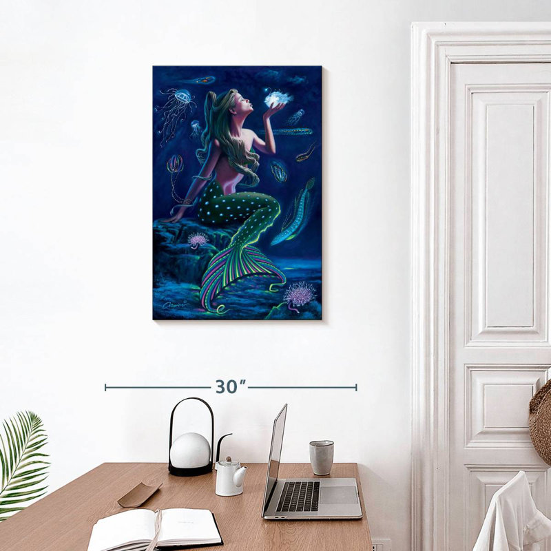 Ashelle Bioluminescent Mermaid, 30" H x 20" W