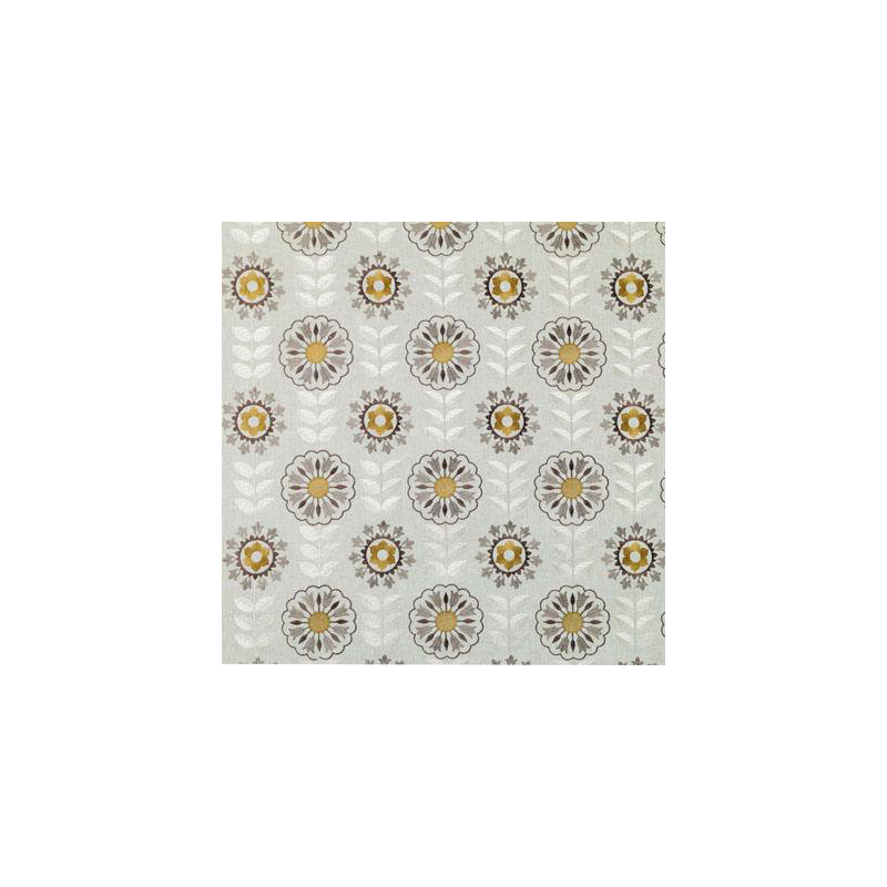 Tissu brodé Veranda, Toile de jute