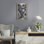Art mural en métal luxueux «Flower Head» par Andreas Magnusson, 16 po x 24 po