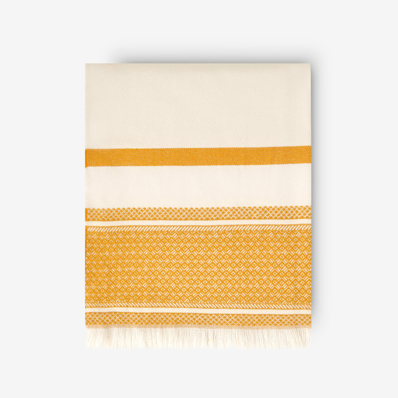 Melini Throw Blanket, Mustard