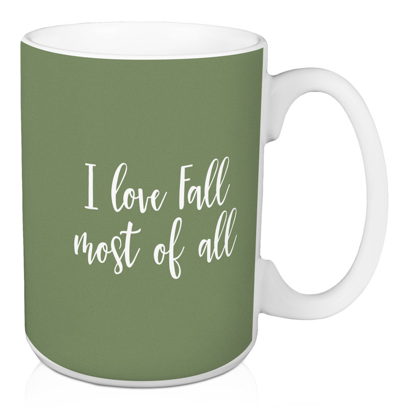 Grande tasse à café i love Nussbaum, Vert