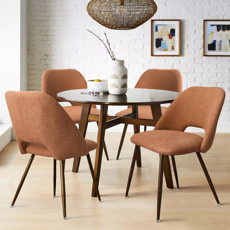 Aunnika 19'' H Upholstered Side Chair, Terra