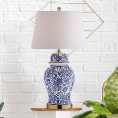 Charlton Home® Cronin Table Lamp Twin Goose Neck Desk Floral