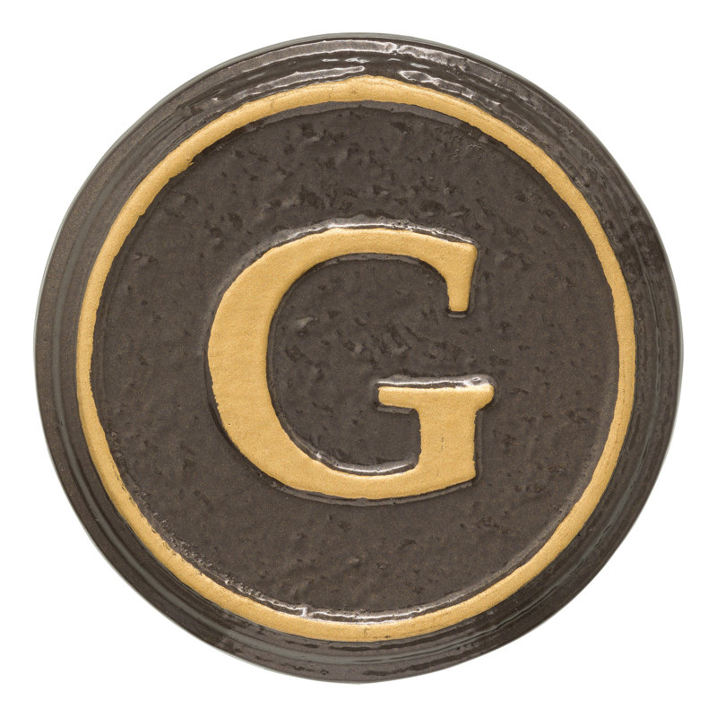 3 in. Balmoral House Letter, Brown/Gold, Yes