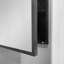Armoire de salle de bain murale ou encastrée polyvalente avec miroir et grand rangement