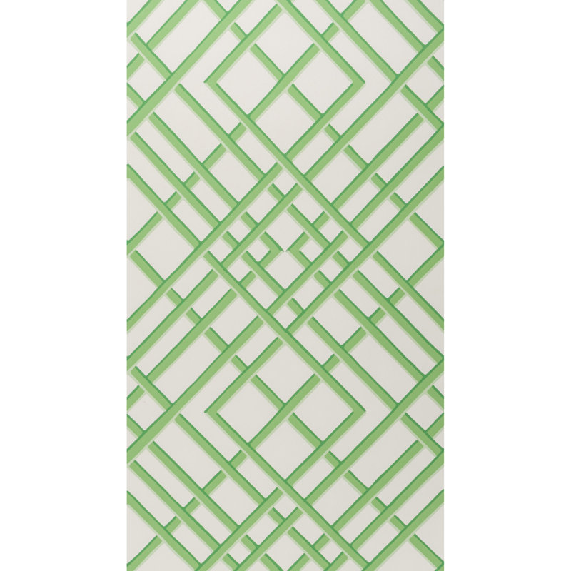 Treillage Sidewall 30' L x 21" W Wallpaper Roll, Leaf