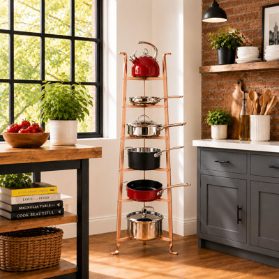 Handcrafted 6-Tier Gourmet Cookware Stand