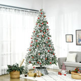 9-Foot Artificial Christmas Tree with Realistic Branches