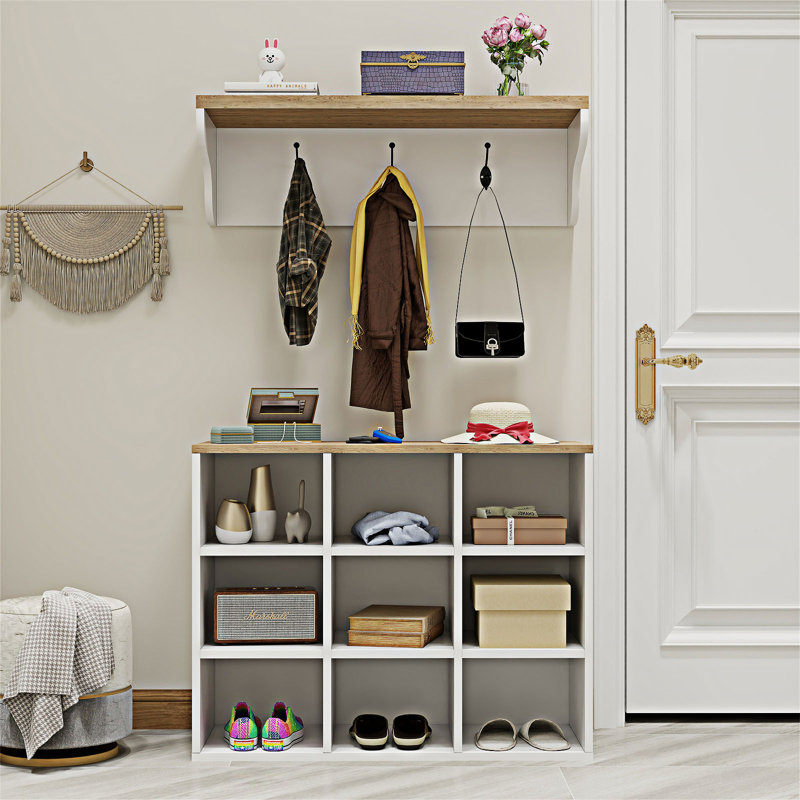 Hall Tree Shoe Bench with Storage