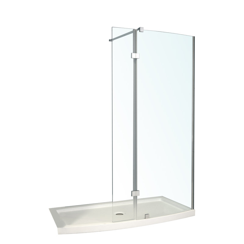 60'' W 77.5'' H Framed Shower Enclosure, Chrome
