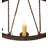 15 - Light Steel Dimmable Tiered Chandelier