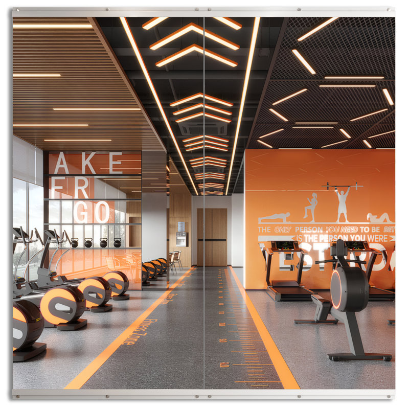 Miroir de gym, 48" x 24"- 2pcs