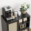 Buffet en rotin avec tablette réglable, buffet avec tiroirs pour le salon, la cuisine, le vestibule-871096791
