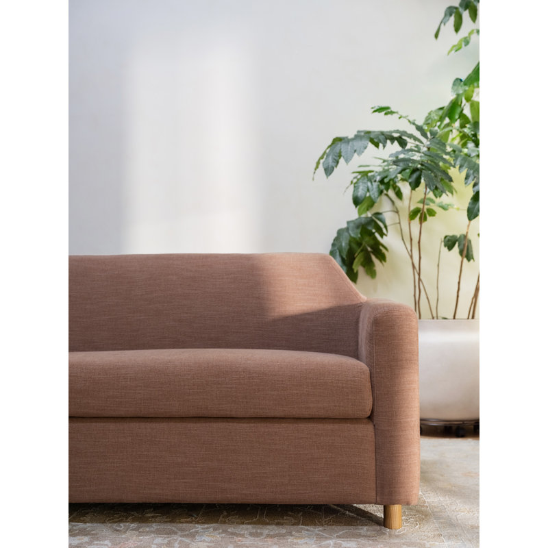 Finch Sofa, Sunbaked Clay Linen Blend