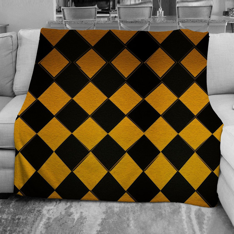 Couverture tartan à carreaux