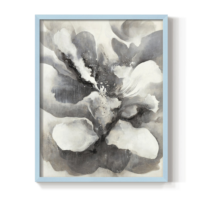 Reproduction encadrée subtile glamour - bois massif, H 30 po x l 24 po, Bleu