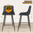 Nevaeah Upholstered Counter Stool with Metal Frame-942145355-954235859