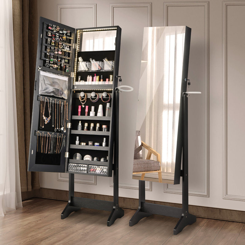 Armoire à bijoux Winston Porter, Noir