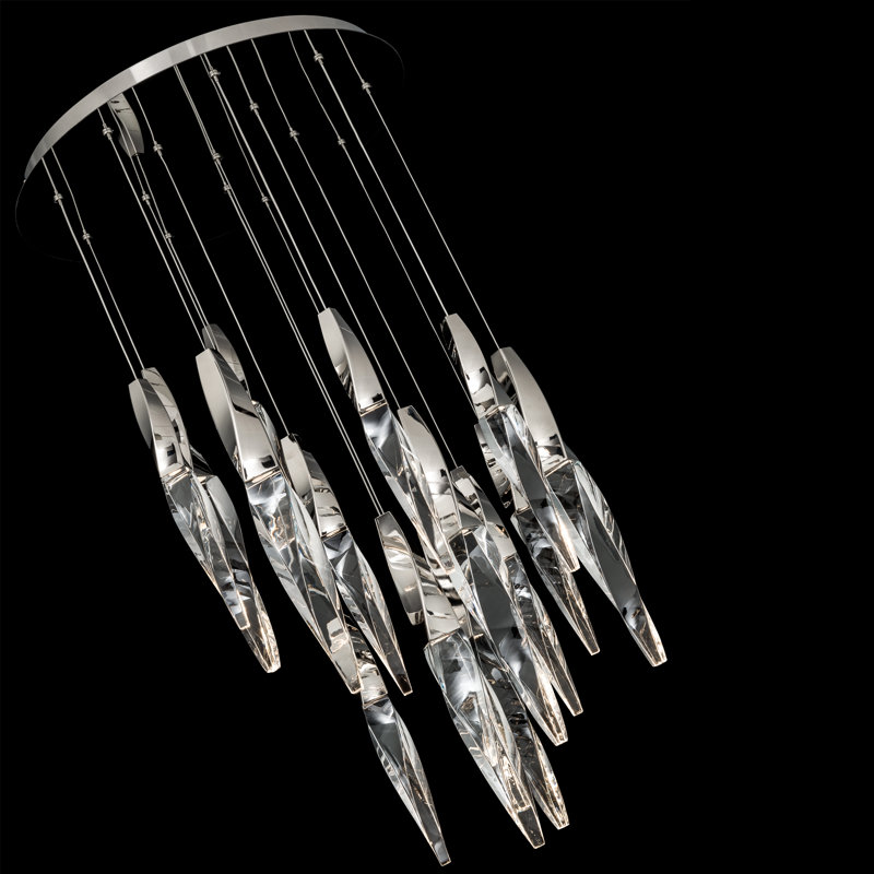 Kindjal 15 - Light LED Pendant, Polished Nickel