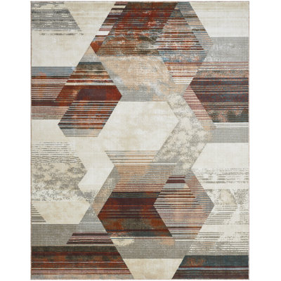 Finke Terracotta Prism Area Rug