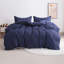 Ensemble de housse de couette 3 pièces, housse d'édredon en microfibre à rayures avec fermeture à glissière - NTBAY-1548125907-1548125905