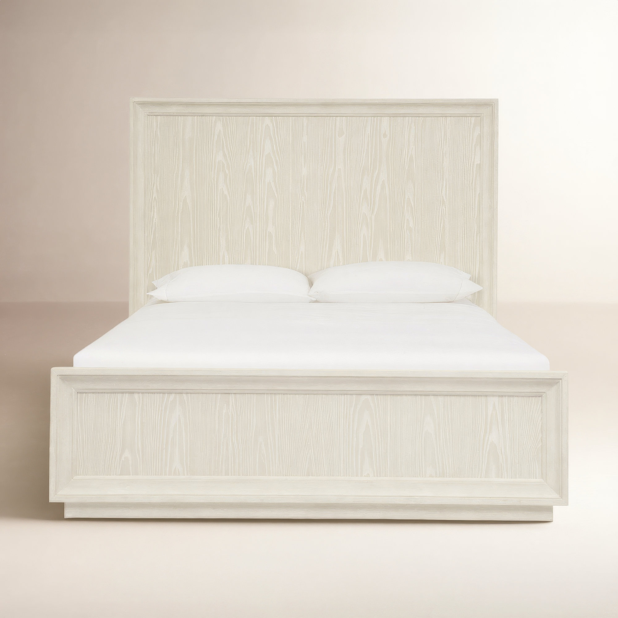 Oakes Solid Wood Panel Bed, California King