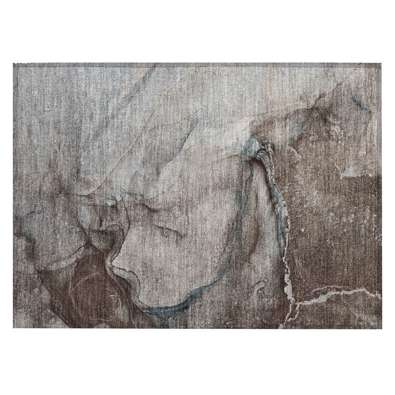 Tapis extérieur lavable antidérapant abstrait 2 pi x 3 pi