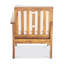 Fauteuil de patio droit, crème-713760653