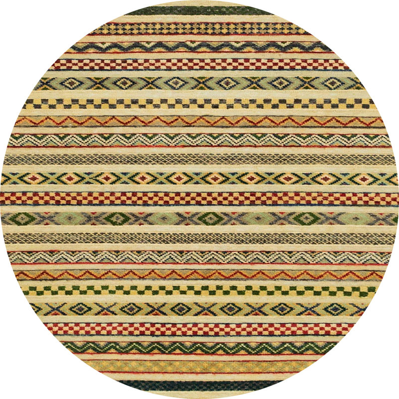 Abstract Indoor Rug, Round 8'