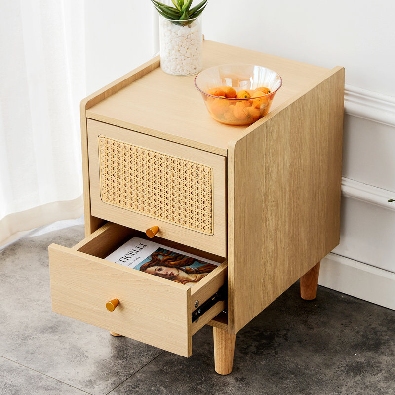 Table de chevet en bois manufacturé Farrel