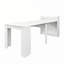 Table de salle à manger extensible moderne avec rangement, de 36,6 po à 98,4 po-130188429