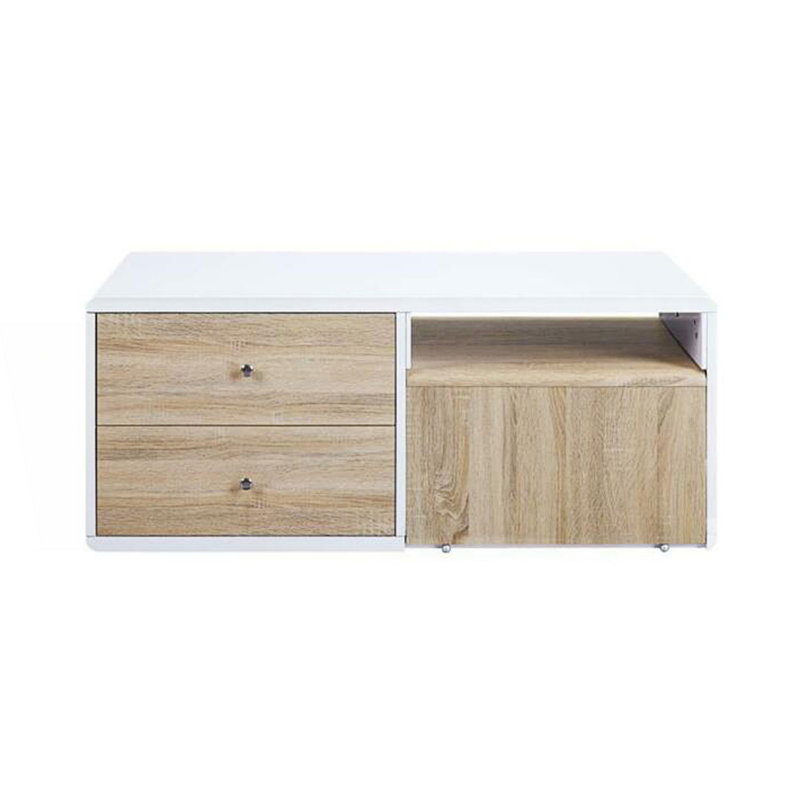 Table basse rectangulaire avec table coulissante, table de salon