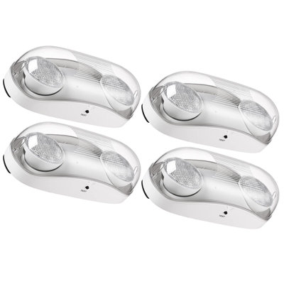 LED Wet Location Outdoor Emergency Light with Battery Backup, UL Listed