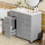 Meuble-lavabo 36 po avec lavabo en céramique-987833805