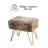 Faux Fur Upholstered Ottoman-544444627