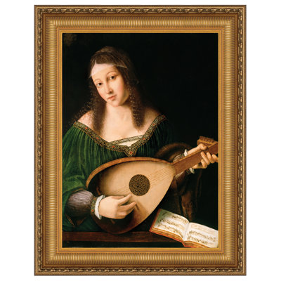 " Lady Playing A Lute, 1530 " by Bartolomeo Veneto