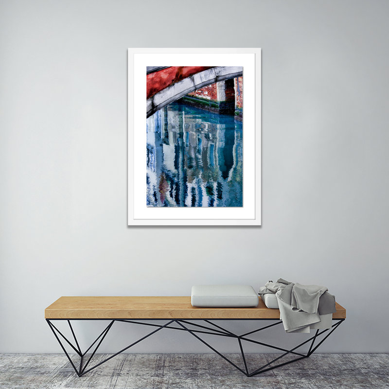 Venice Print by Shawn Thomas, White, 40" H x 29" W x 2.5" D