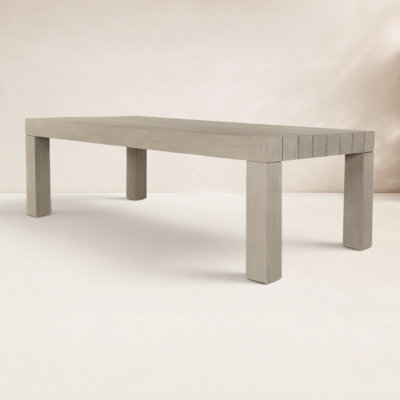 Shea 87'' Teak Outdoor Dining Table