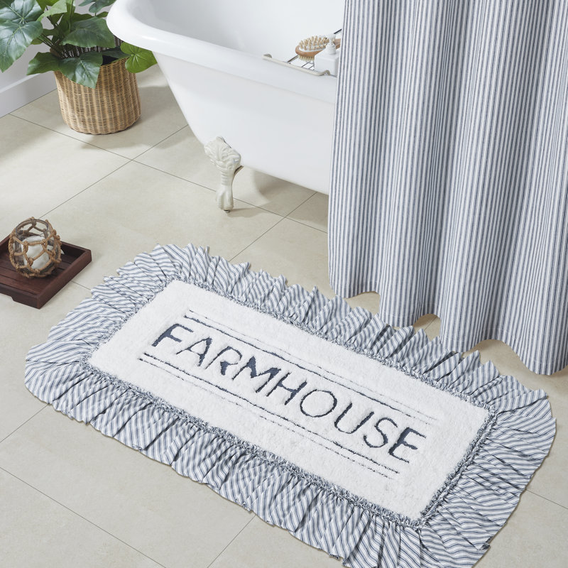 Tapis de bain Sawyer Mill, L 27 po x L 48 po, Blanc doux