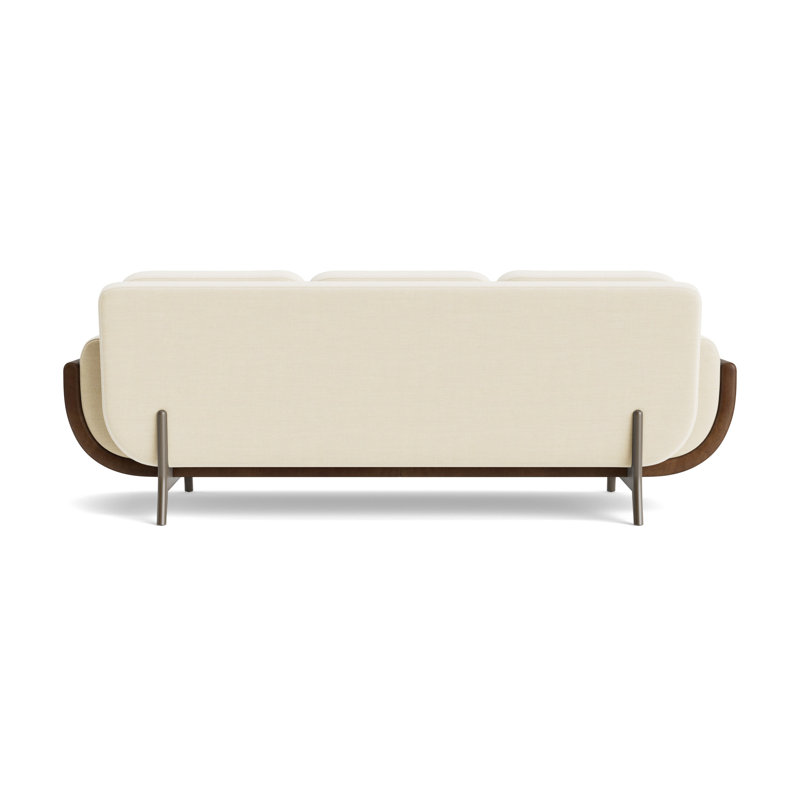 Regatta 90 Sofa, Performance Linen - Cream/Bedford - Tobacco, Driftwood