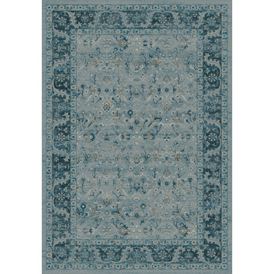 Tapis bleu area Deadra