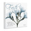 Faith Quote Blue Nautical Flower Silhouette par Albert Koetsier - impression d'art graphique-110806284-111993000